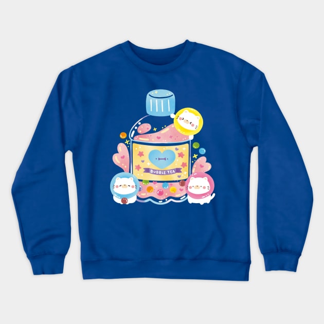 Space Cats Crewneck Sweatshirt by Figberrytea